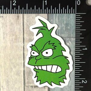 🌀10/$10🌀 Mean One Grinch Christmas Reusable Waterproof Vinyl Sticker